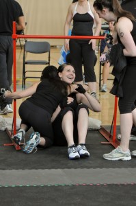 Awesome team spirit for Jen who came in last, but still my PB!