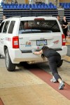 Minako pushes 4000lb Jeep!
