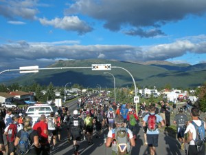 Jamie's view from the race!