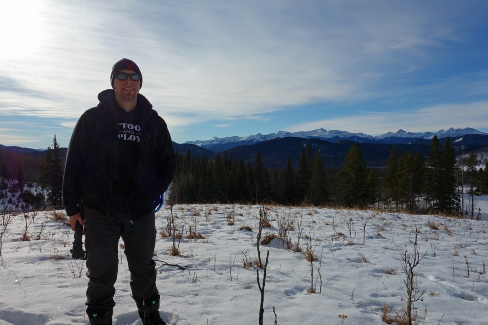 Jamie in Sheep River Provincial Park